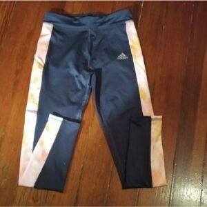 Adidas Kids Navy Sweatpants with Tie-Dye Accents